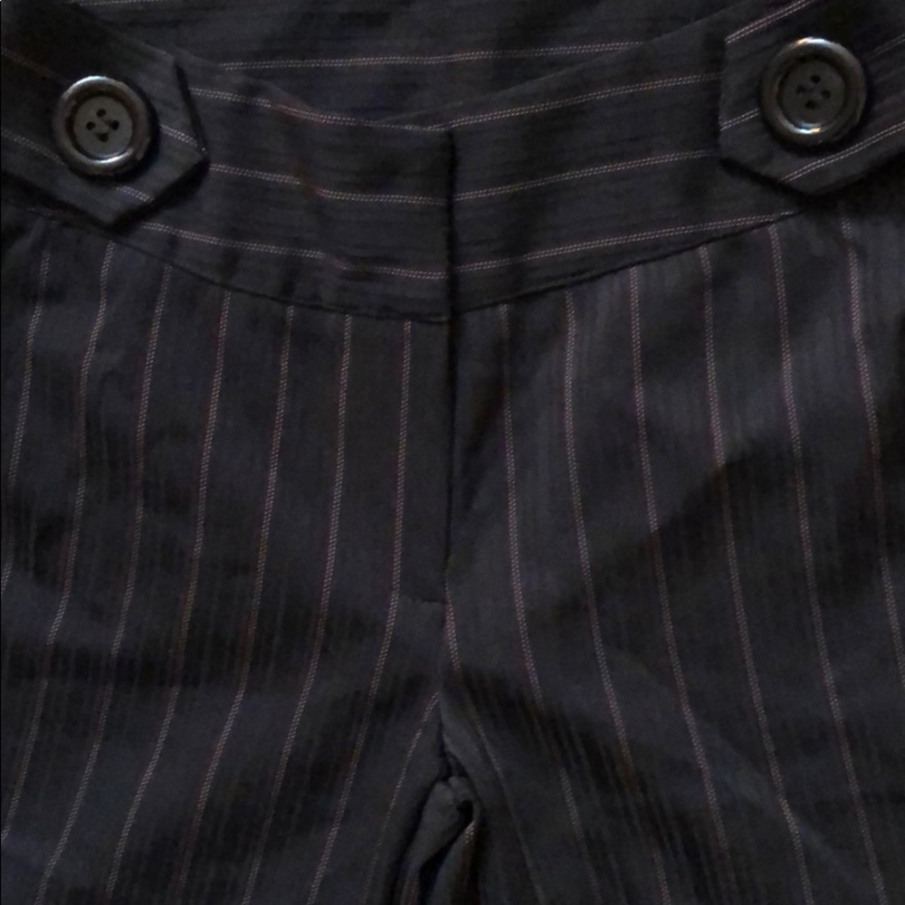WOMEN - Black Stripe Trousers - Size 6 - Picture 3 of 12